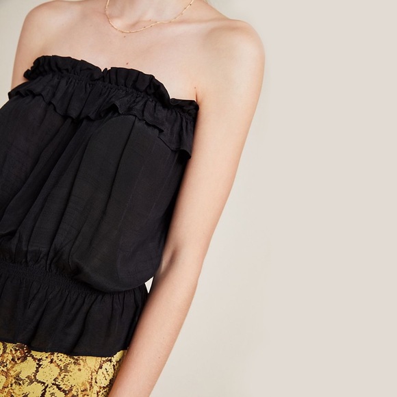 Anthropologie Adelaide Strapless Blouse - Picture 3 of 5